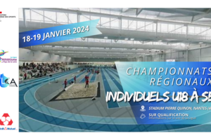 18-19/01/2025: CHAMPIONNATS REGIONAUX en salle U18 à SE à NANTES