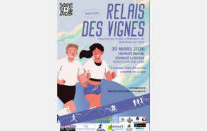 29/03/2026 :3ème RELAIS des VIGNES à MONTLOUIS sur LOIRE