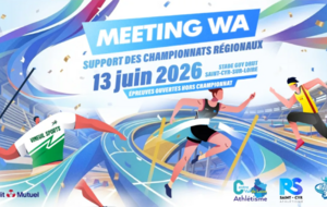 13/06/2026 : CHAMPIONNATS REGIONAUX U18 et+ MEETING WA à SAINT CYR SUR LOIRE